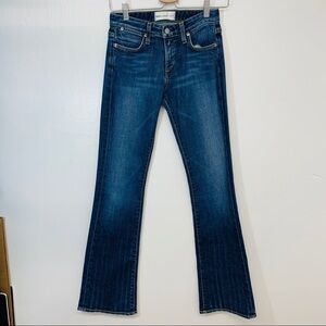 Paper Denim Cloth Womans Boot Cut Low Rise Jeans Size 26 Blue Faded